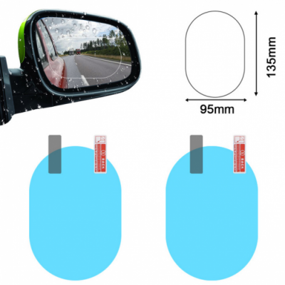 Car Wing View Mirror Protective Film Anti Fog Rainproof Rear View Mirror Clear Protective Film