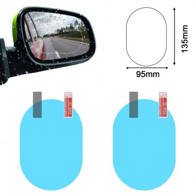 Universal Car Screen Protector Car Rearview Anti-Fog Rainproof Mirror Film Anti-Scratch Rearview Protective Solar Film